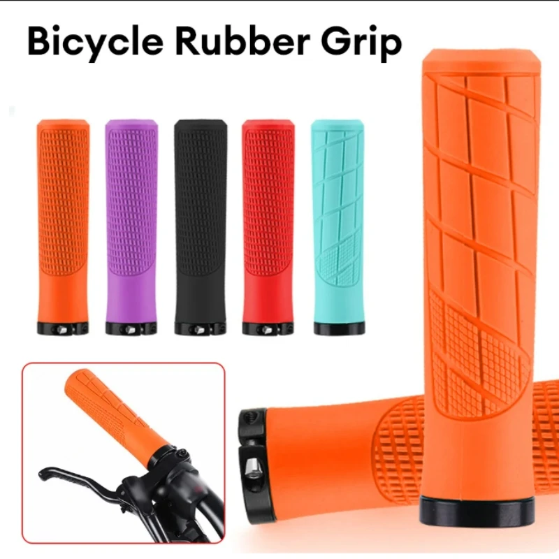 

Резиновые ручки для велосипеда, двусторонний замок, ранцевые ручки для горного и шоссейного велосипеда, Нескользящие Чехлы для ручек велосипеда