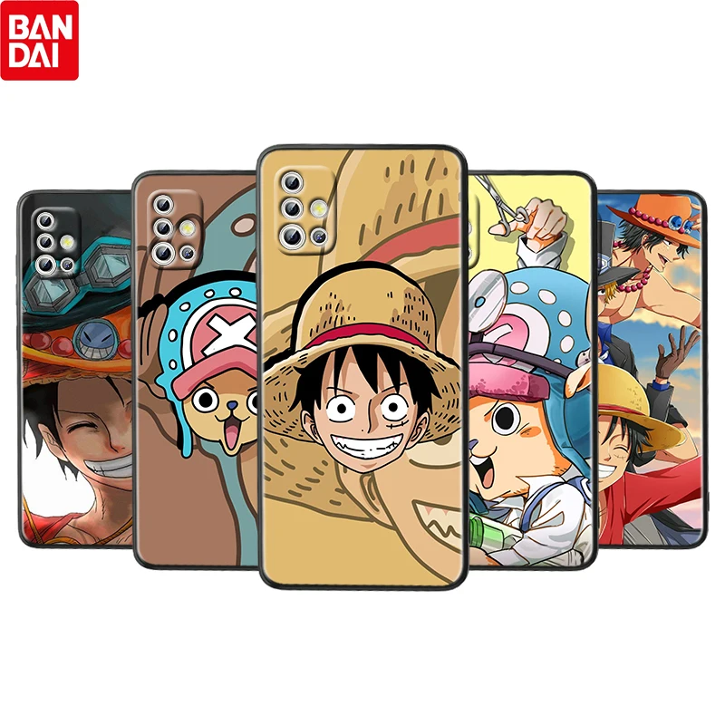 

Cartoon One Piece Luffy For Samsung Galaxy A72 A71 A52 A51 A73 A53 A32 A12 A21S Silicone Soft Black Phone Case Funda Coque Cover