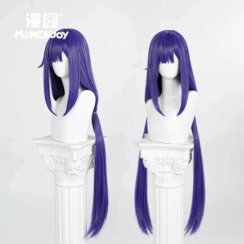 Парик для косплея из аниме ажурная игра термостойкие длинные фиолетовые волосы