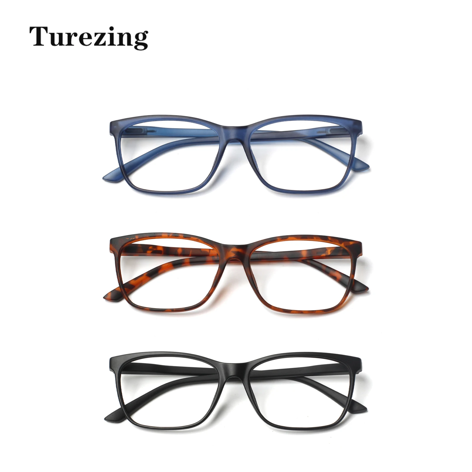 Turezing очки для чтения мужчин и женщин с пружинной петлей модные