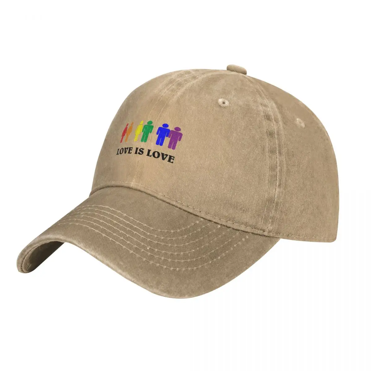 

Baseball Caps Hats LGBT Love Is Love Dad Hat For Man Peaked Cap Snapback Caps