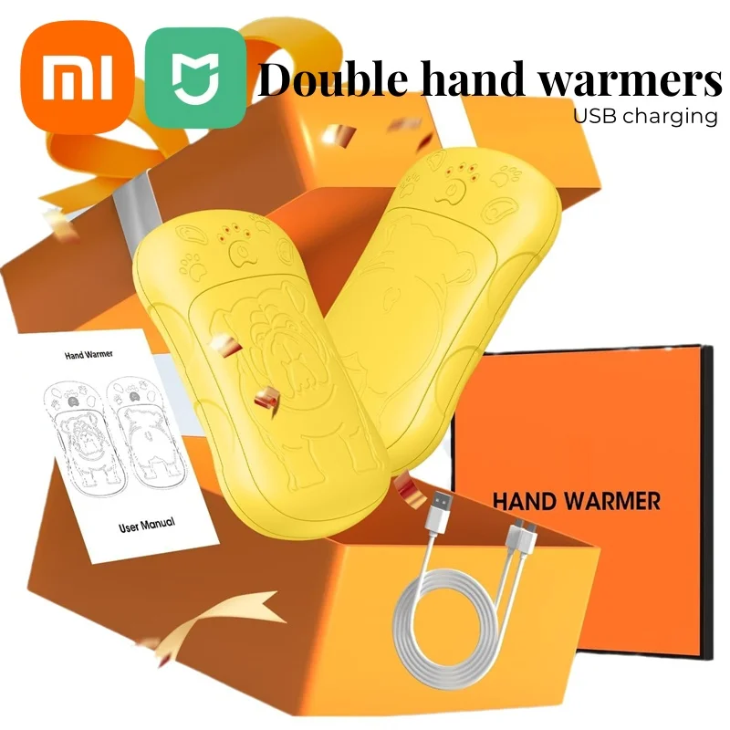 2 шт./упаковка портативная грелка для рук Xiaomi