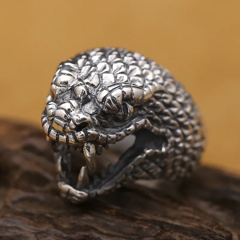 

BOCAI S925 Sterling Silver Ring for Men Snake Head Ring 2022 New Fashion Popular Personality Pure Argetnum Punk Jewelry