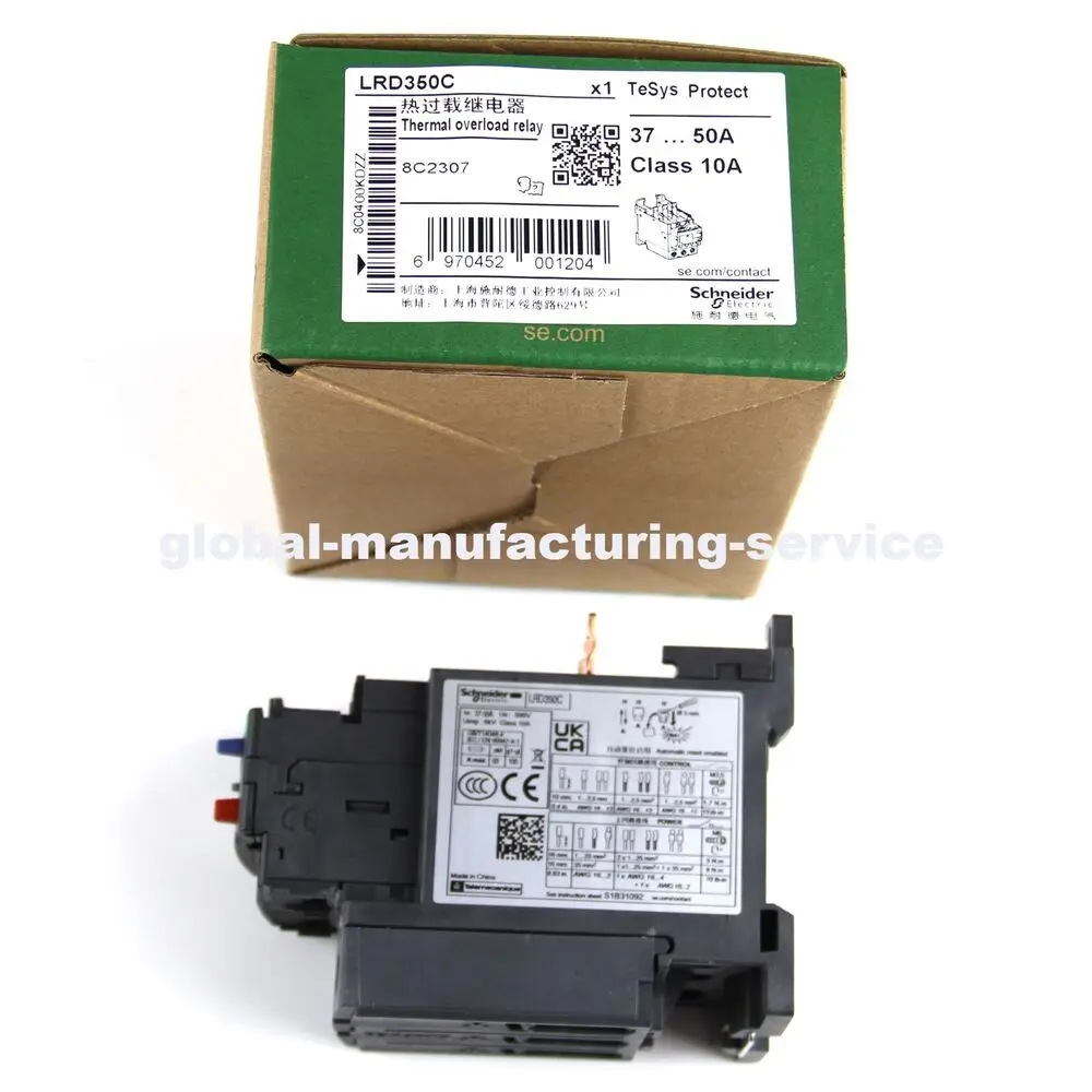 

Новое тепловое реле перегрузки SCHNEIDER LRD350C 37-50A