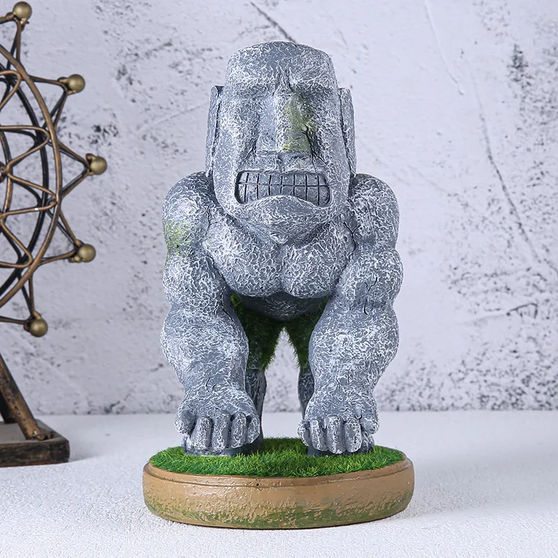 

Fierce Man Moai Shape Handle Bracket Mobile Phone Stand PS5 Halo Action Figure Model Toys Gifts