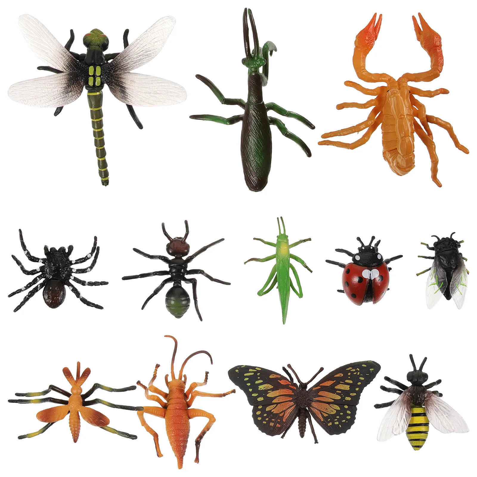 

12Pcs Learning Toys Artificial Insects Ornaments Insects Models Micro-landscape Decors