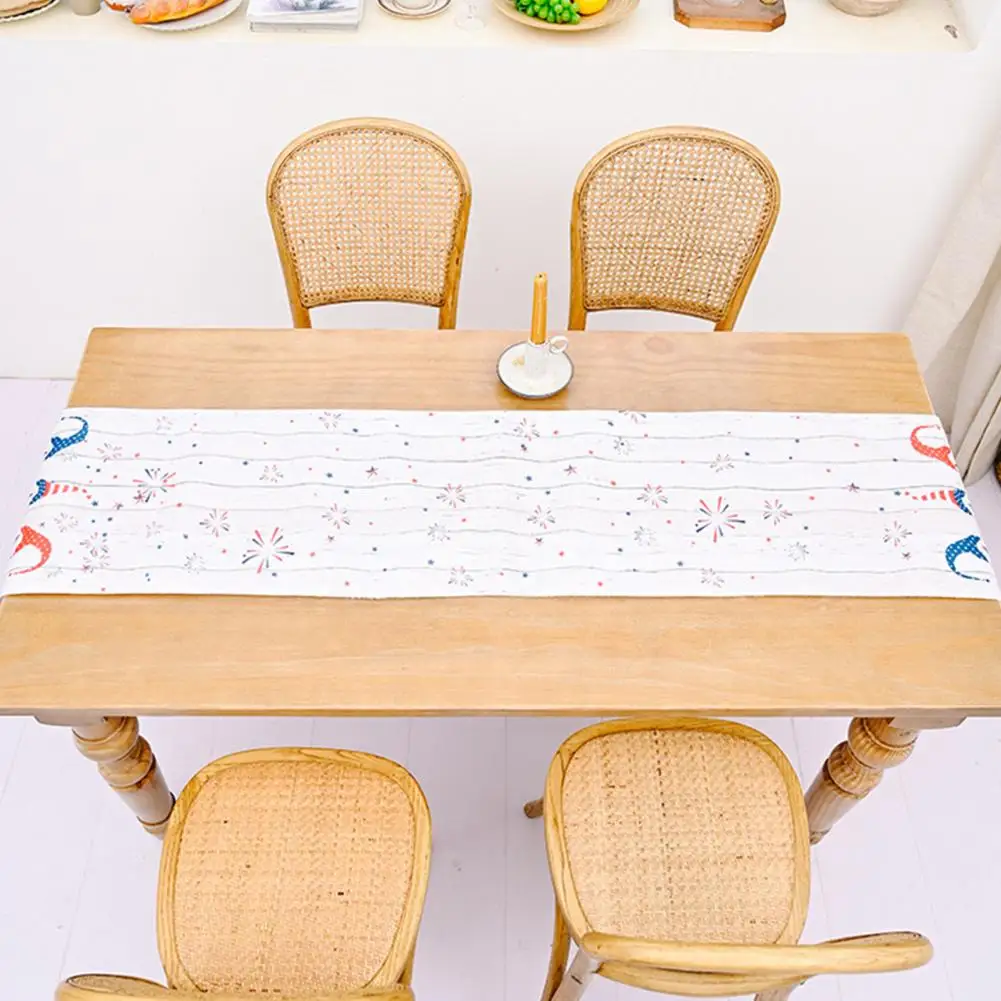 

Excellent Non-fading Non-pilling 4th of July Memorial Day Tablecloth Decor Washable Table Cloth Party Supplies