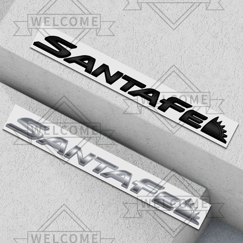 Фото 3D наклейки на автомобиль для Santa Fe N Line Tuscani I30 I10, эмблема, значок с надписью на кузов, наклейка на багажник, украшения, аксессуары №2