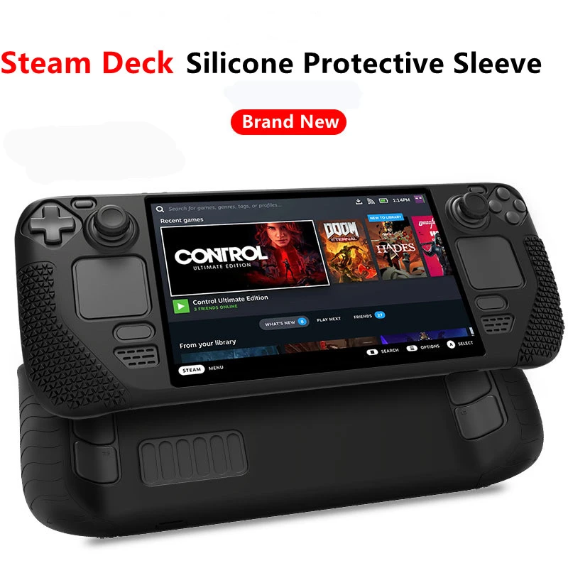 

New Protective Cover Shell for Steam Deck Non-Slip Shockproof Silicone Cover Game Console Parts for Steam Deck Accessories