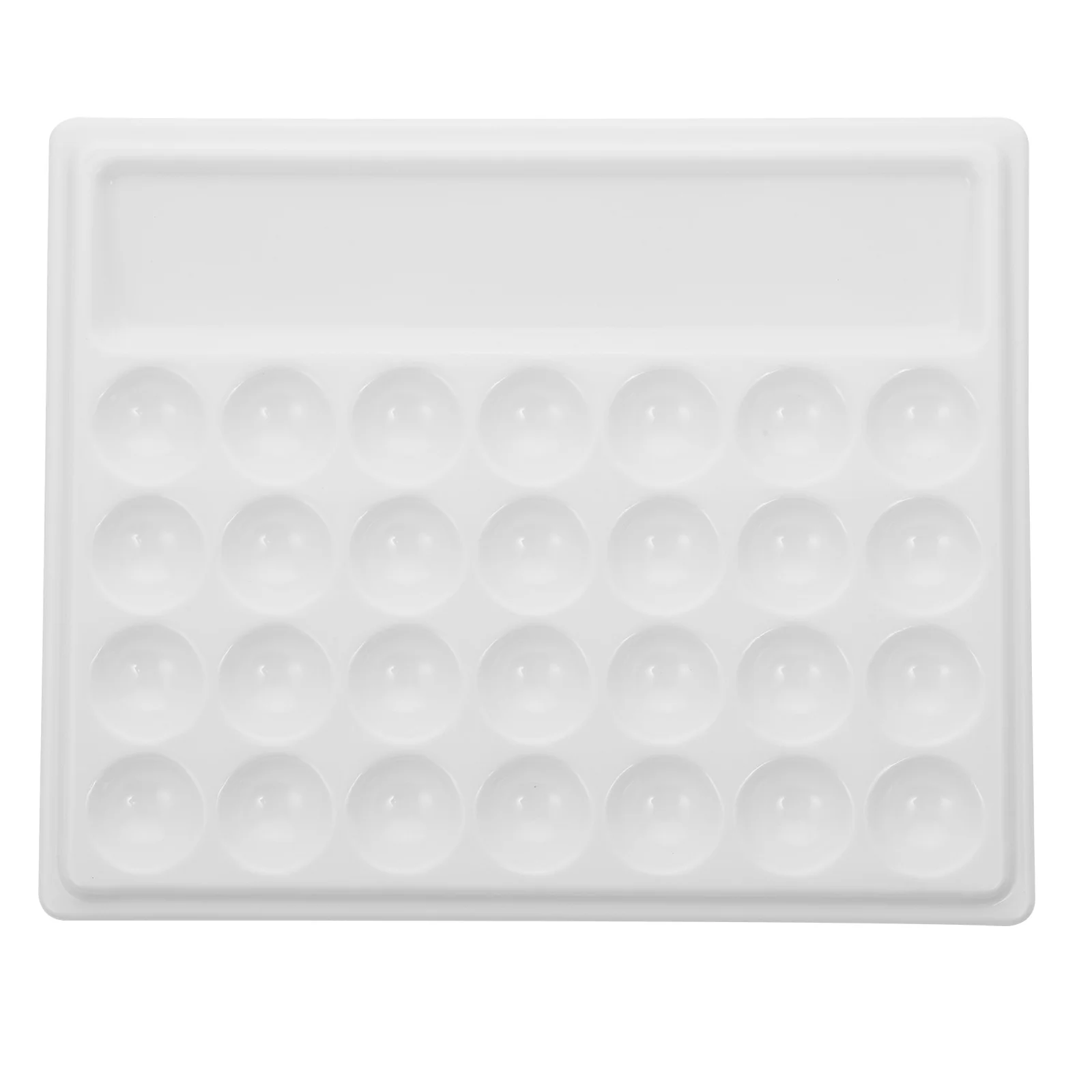 

Traycolor Painting Pallet Mixing Pigmentholder Plate Gouache Ceramic Watercolor Oil Imitation Pan Multi Hole Round