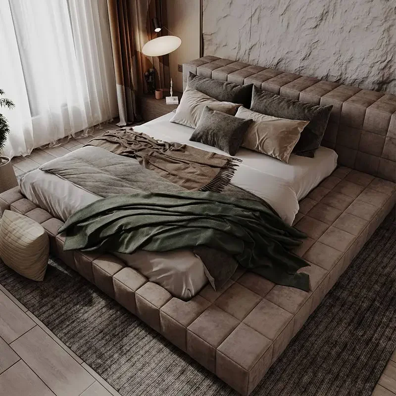 Фото @9Minimalist Create Twin Bed Modern Apartment Lazy Wedding Tatami Luxury Bed Ltalian Style Quality High End Cama Casal Muebles №5