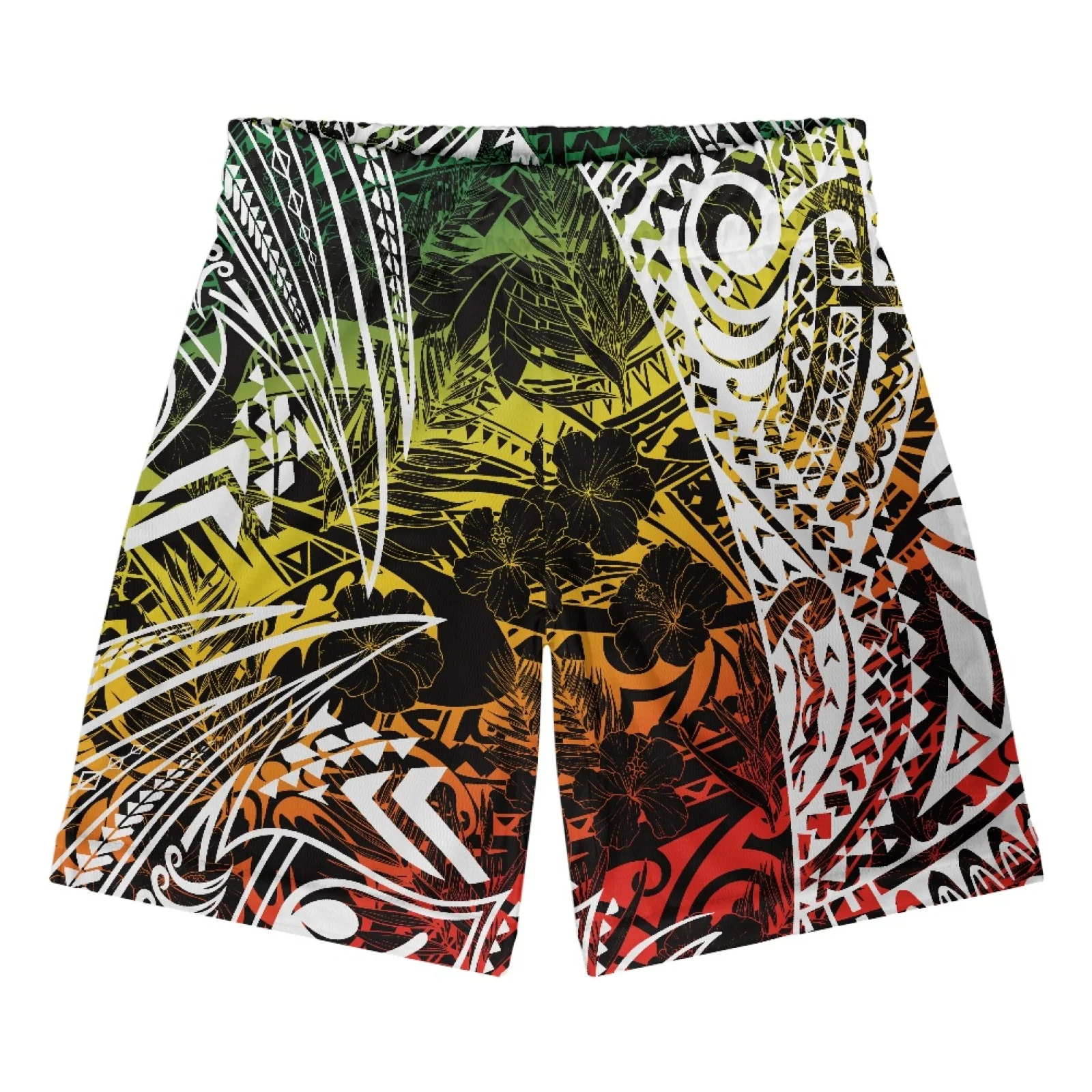 

Polynesian Tribal Hawaiian Totem Tattoo Hawaii Prints Gyms Shorts Quick Dry Running Shorts Men Fitness Sport Shorts Male Party