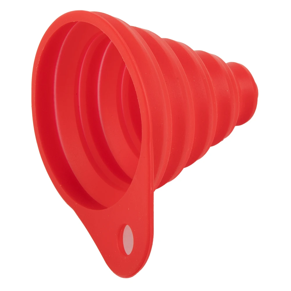 

Auto Funnel Universal Silicone Liquid Funnel Washer Fluid Change Foldable Portable Auto Engine Oil Petrol Change Funnel