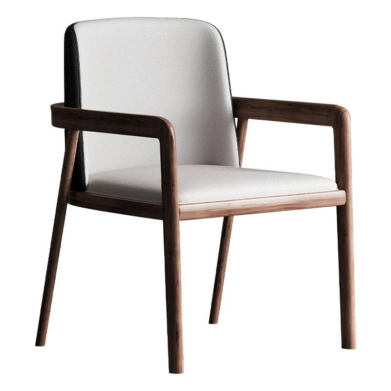 

Роскошный современный минималистичный обеденный стул с подлокотниками