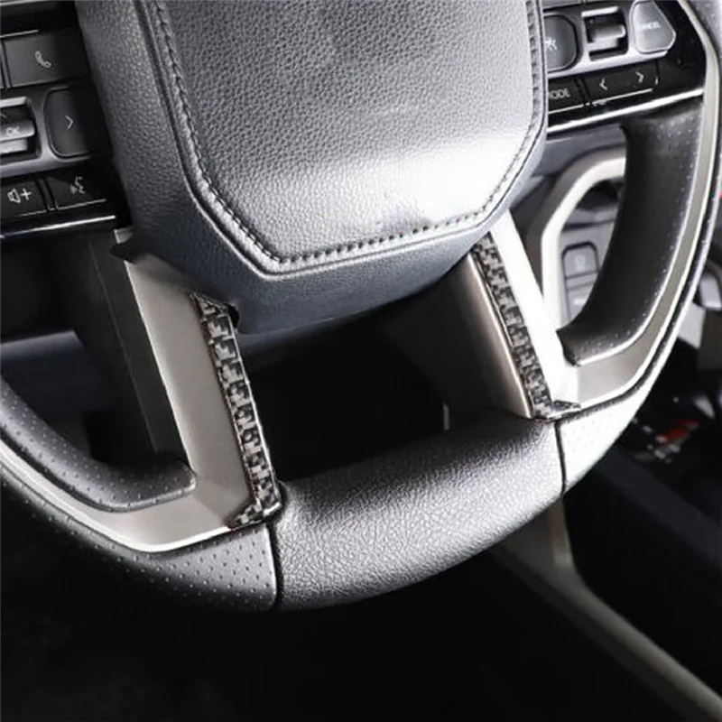 Для Toyota 2022-2023 наклейка на руль из натурального углеродного волокна