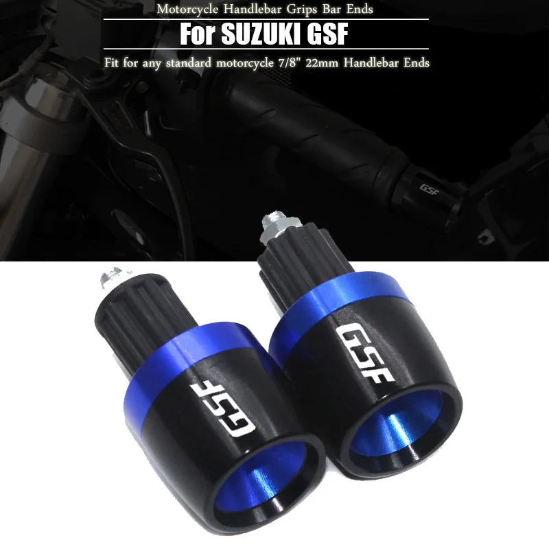 Motorcycle Handlebar Grips End Handle Bar Cap End Plug For GSF 250 400 650 600 S N 1250 BANDIT GSF1250 GSF650 GSF600