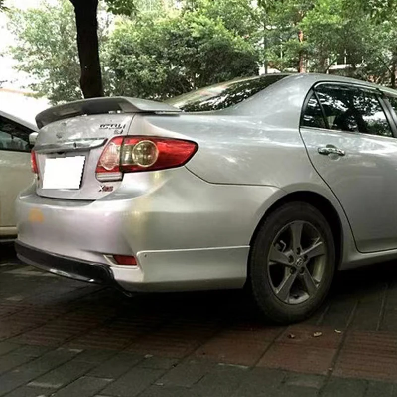 Для Toyota Corolla Задняя Крышка багажника спойлер крыло ABS углеродный черный