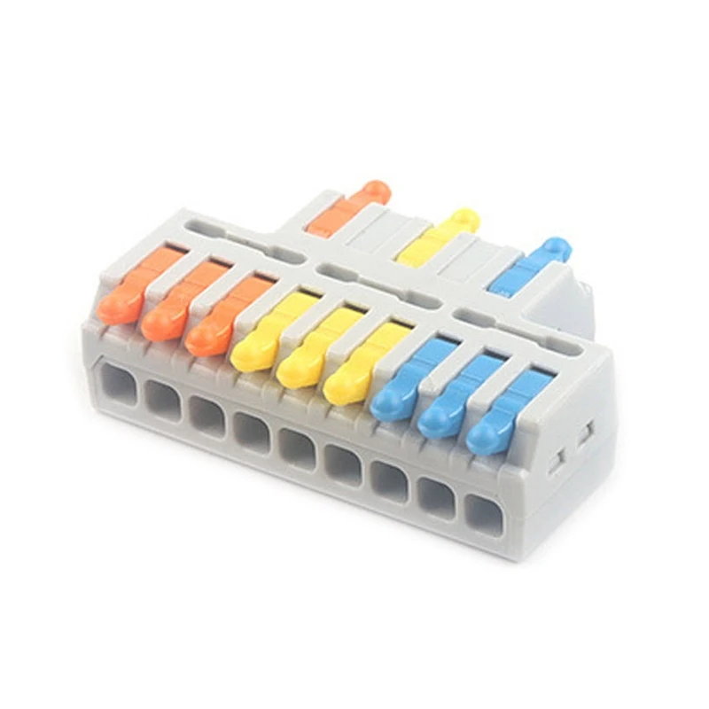 

Compact Conductor Spring Splicing Wiring Connector Push-in Terminal Block