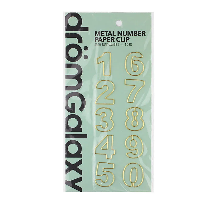 

Металлические скрепки в форме номера, набор из 10 штук