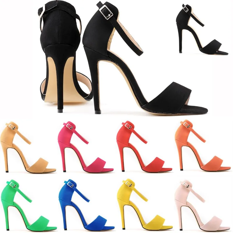 

Женские босоножки LOSLANDIFEN, летние туфли-лодочки, Свадебный ремешок, пряжка, открытый носок, флок, 11 см, тонкий высокий каблук, модная женская обувь для выпускного вечера