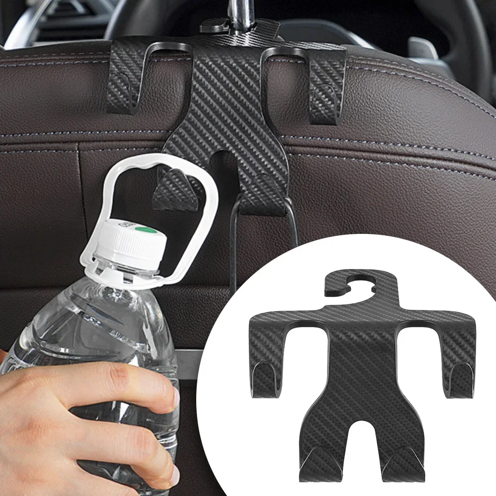 

Подвесной крючок для подголовника автомобильного сиденья и подставка для телефона подголовник подвесной держатель с узором из углеродного волокна вешалка для хранения на заднем сиденье автомобиля