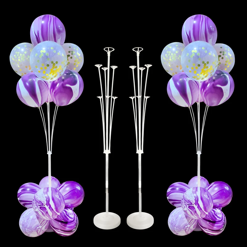 

1/2Set Balloon Column Stand for Baby Shower Birthday Wedding Party Eid Decorations Baloon Pump Arch Glue Dot Ballons Accessories