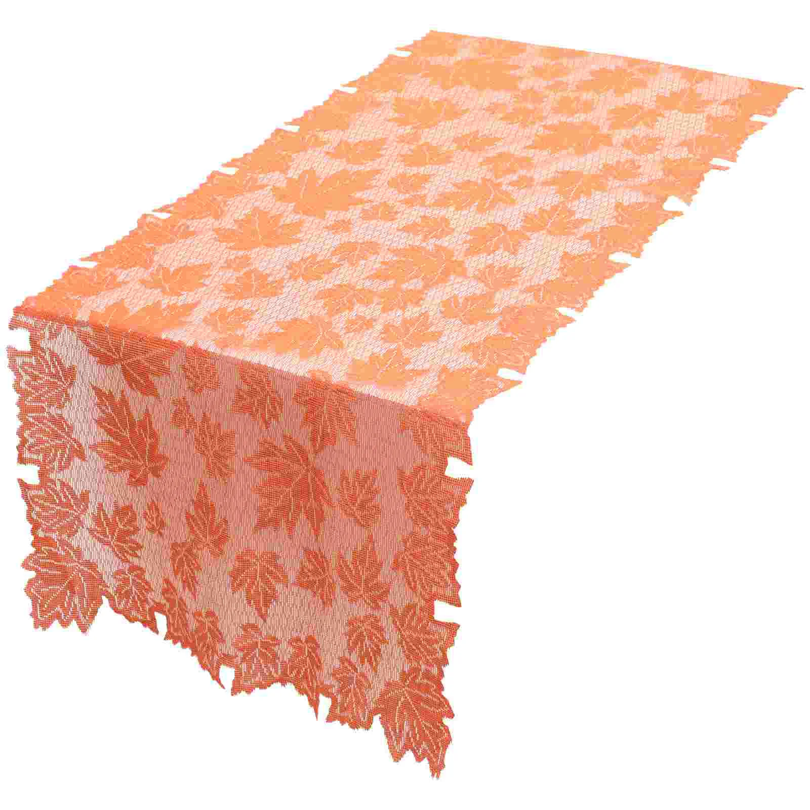 

Table Runner Thanksgiving Scarf Leaves Maple Dresser Tablecloth Mantle Cloth Harvest Cover Fall Fireplace Doilies Party Autumn