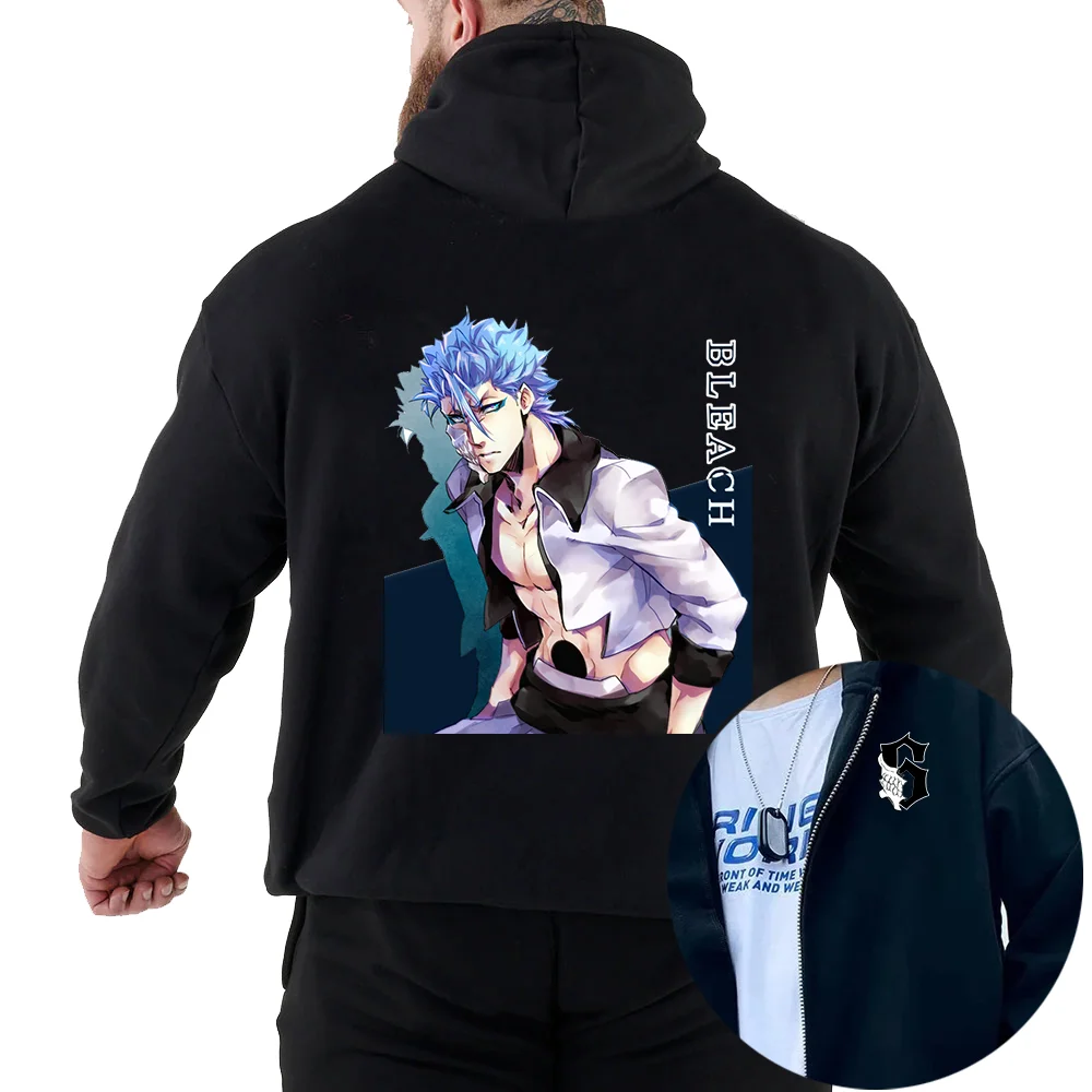 Толстовки с принтом аниме BLEACH Grimmjow повседневные толстовки для пар студентов