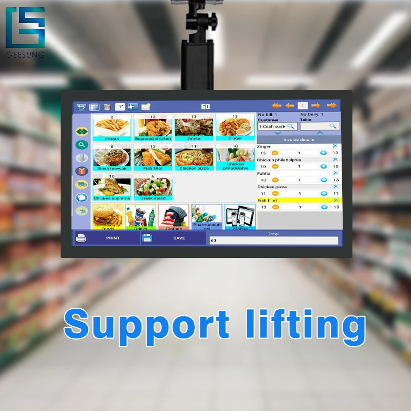 CARAV телефон диагональю 21 5 дюйма сенсорная система POS-терминала для ресторанов