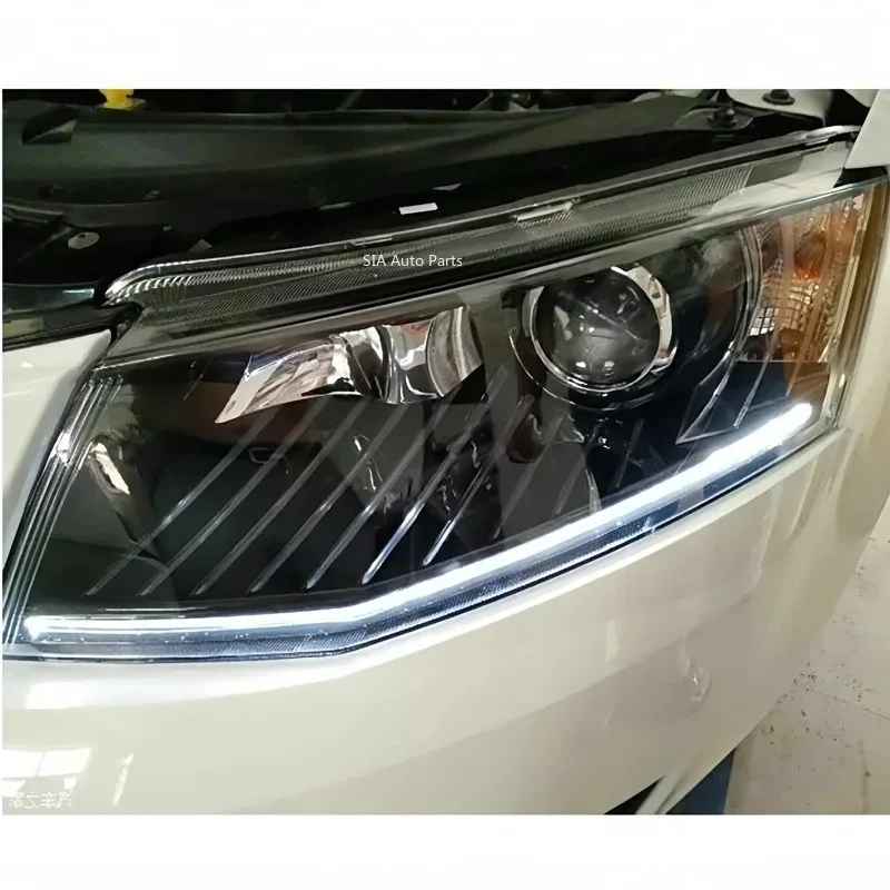 

Для VW Skoda Octavia 2015 2016 2017 фара DRL трубка акриловая трубка направляющая полоса света DRL полоса LightGuide пластина новый
