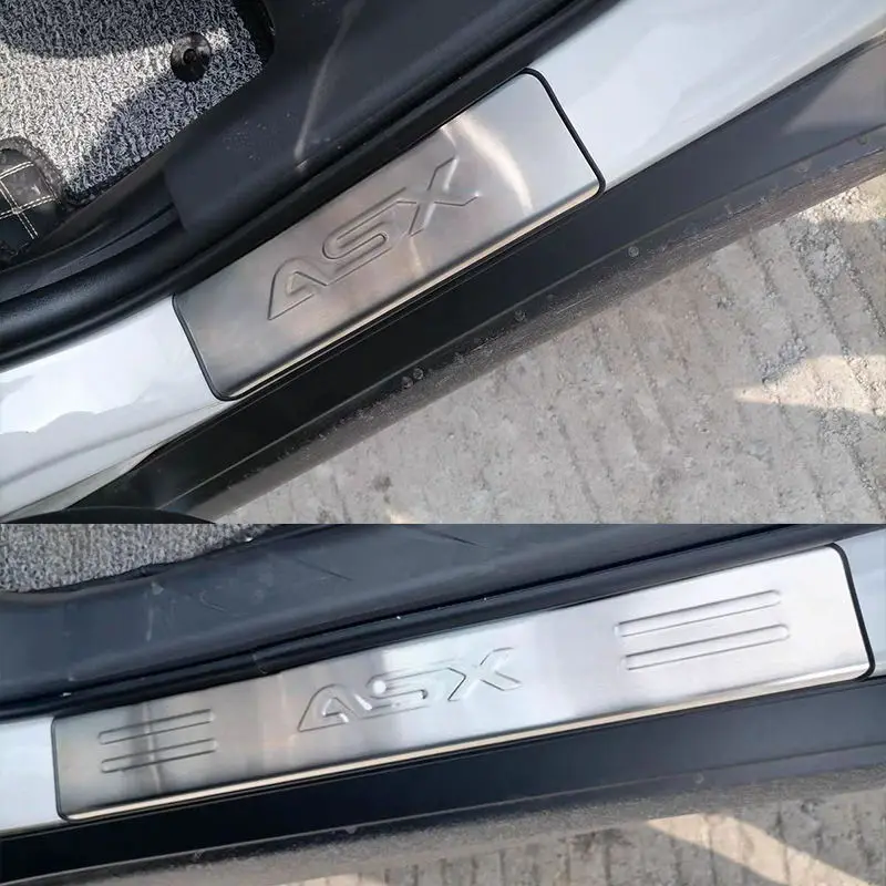 

For Mitsubishi ASX 2013 2014 2015 2016 2017 2018 Car styling protection Decorative stainless steel Scuff Plate Door Sill cover