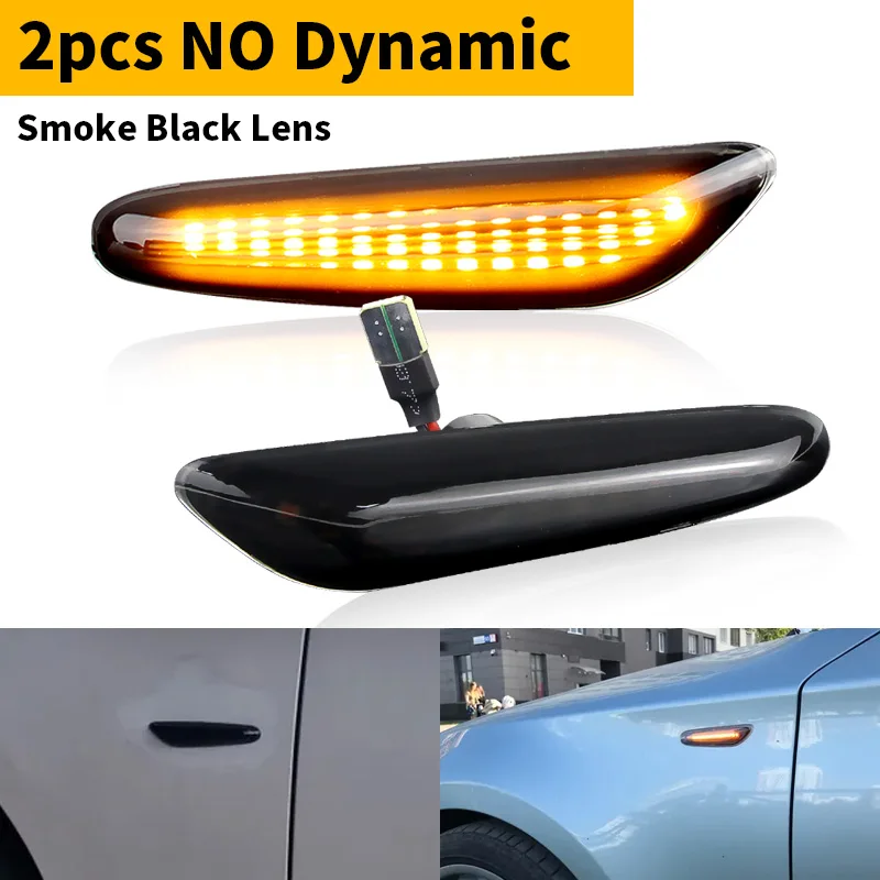 

2 шт. светодиодный указатель поворота, боковой габаритный повторитель для BMW E81 E82 E88 E90 E91 E92 E93 E46 1 3 5 серии x1, Стайлинг автомобиля