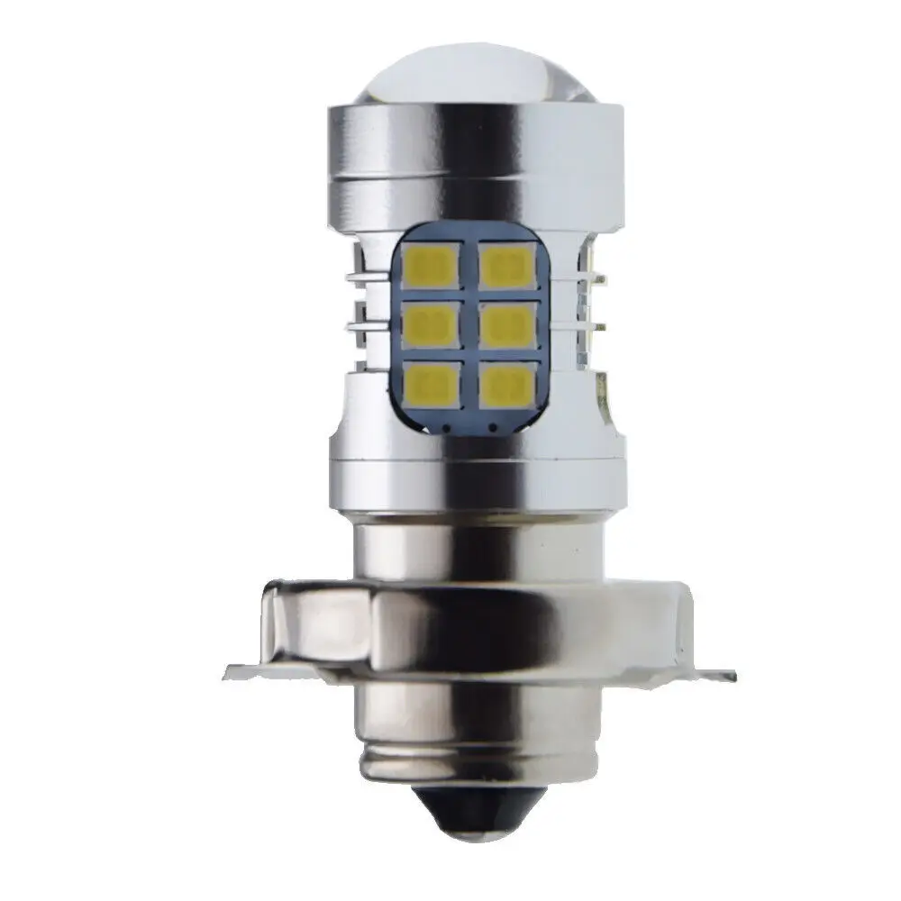 Лампа для передней фары мотоцикла P26S, 6 в/12 В, 30 светодиодов