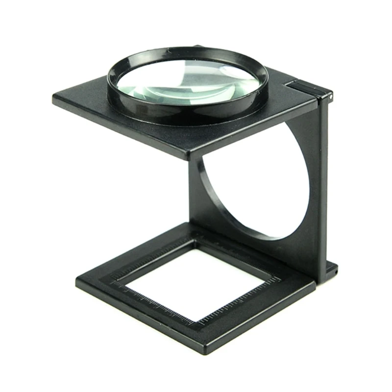 

Plastic Magnifier Fabric Glass Linen Tester Loupe with Scale Textile