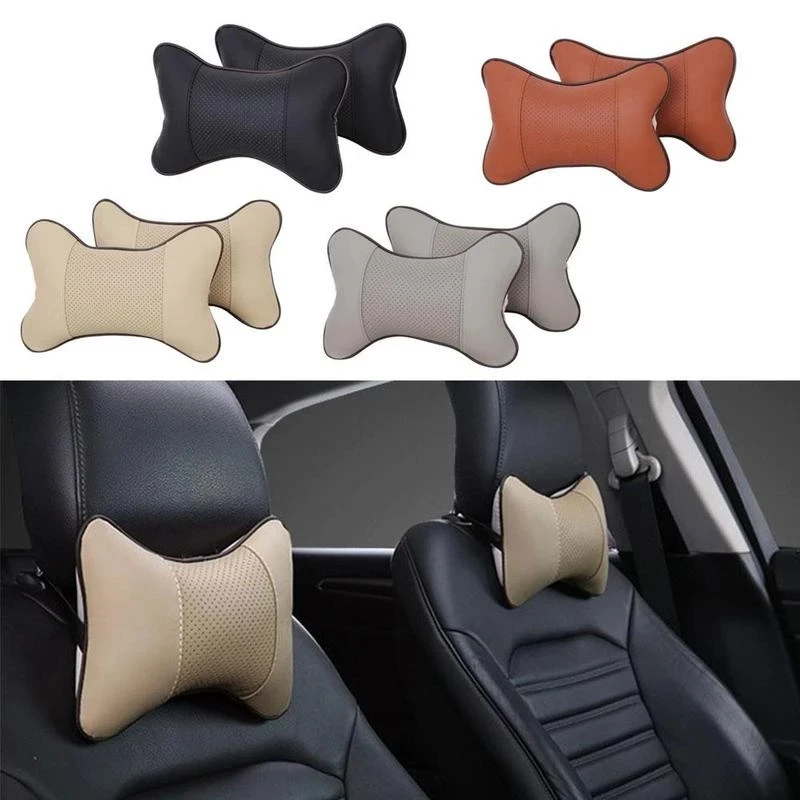 

2Pcs Car Neck Pillows Both Side Car Seat Head Neck Comfortable Universal Auto Seat Head Neck Rest Cushion Headrest Pillow Pad