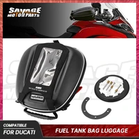 fuel tank bag for ducati multistrada v4 950 1260 1200 sdvtenduro motorcycle accessories luggage tanklock multi function bags