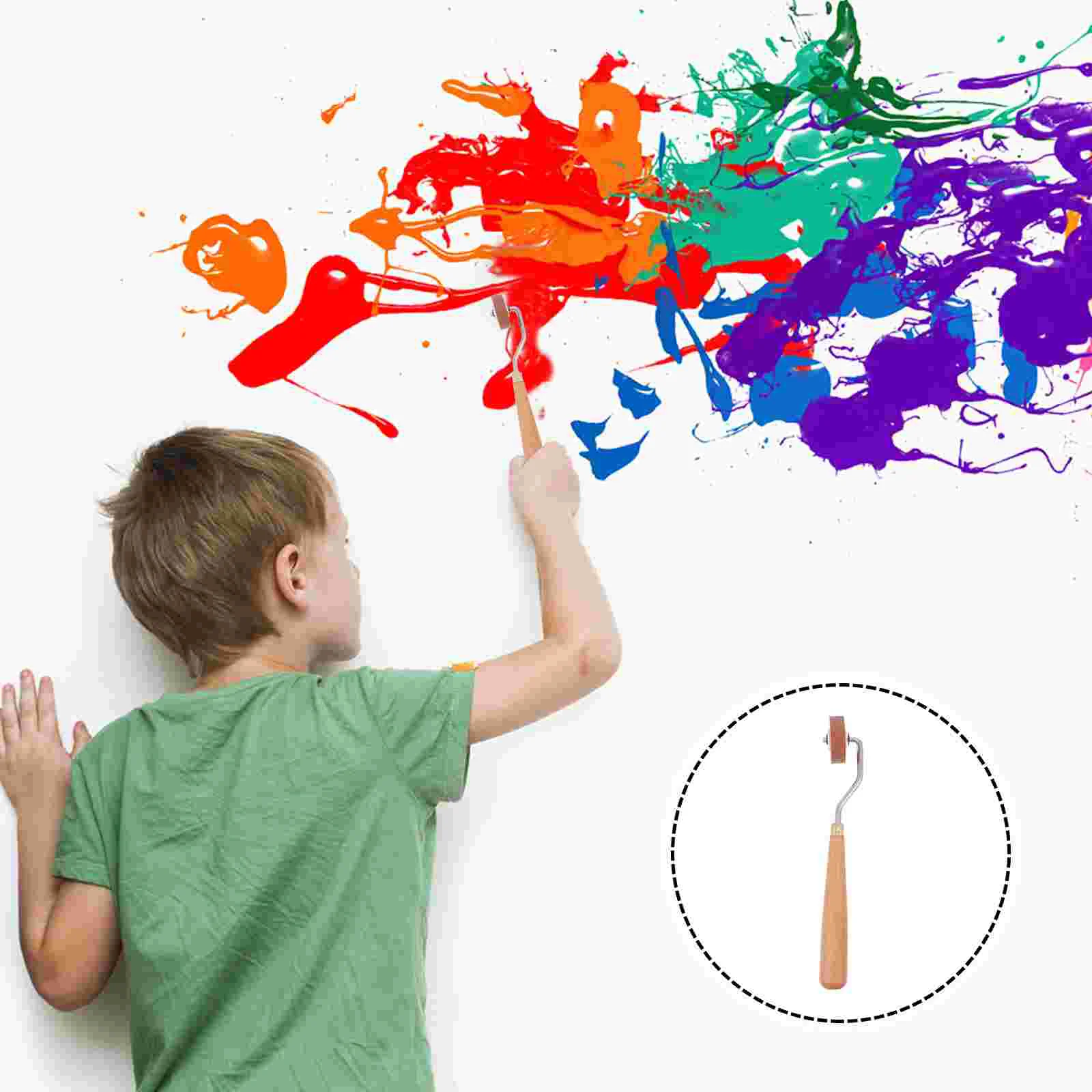 

Roller Brayer Rubber Printmaking Stamping Inkrollersart Printing Tool Student Brayers Soft Painting Wallpaper Seam Supplies Glue