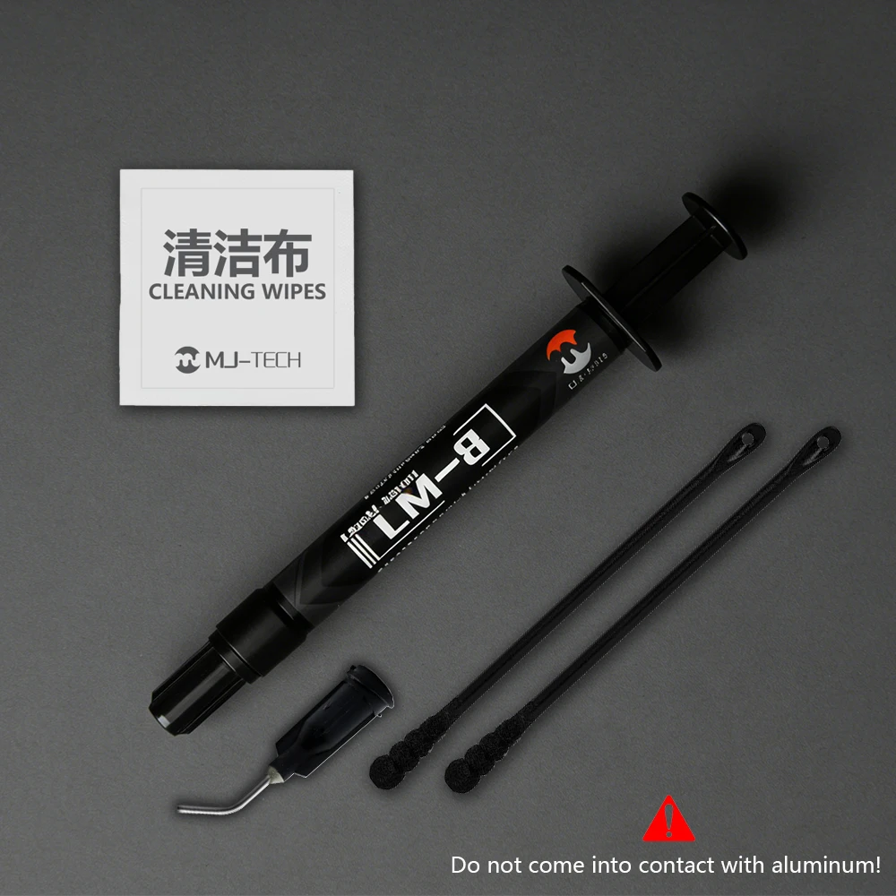 Термопаста MJ-TECH LM-8 Liquid Metal, проводящая электричество, для PS5, ноутбуков, процессоров, видеокарт, высокопроизводительная термосмазка. (art.: 3920da933f482) - 3920da933f482