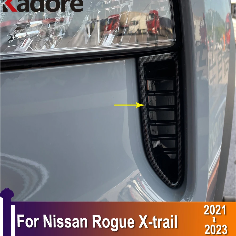 

Для Nissan Rogue X-trail 2021 2022 2023 Передняя головка лампы обшивка головки телефона полосы для бровей автомобильный Стайлинг ABS углеродное волокно