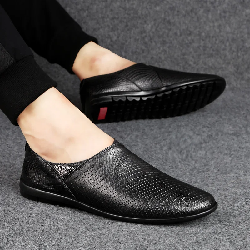 

Мужские лоферы 2023 Весна aurumn модные топ-сайдеры мужские слипоны классические повседневные туфли для вождения из натуральной кожи Удобная мужская обувь