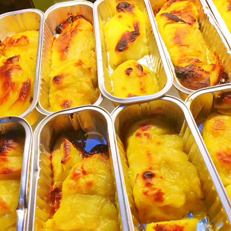 10 шт. маслостойкая алюминиевая фольга Оловянная коробка |