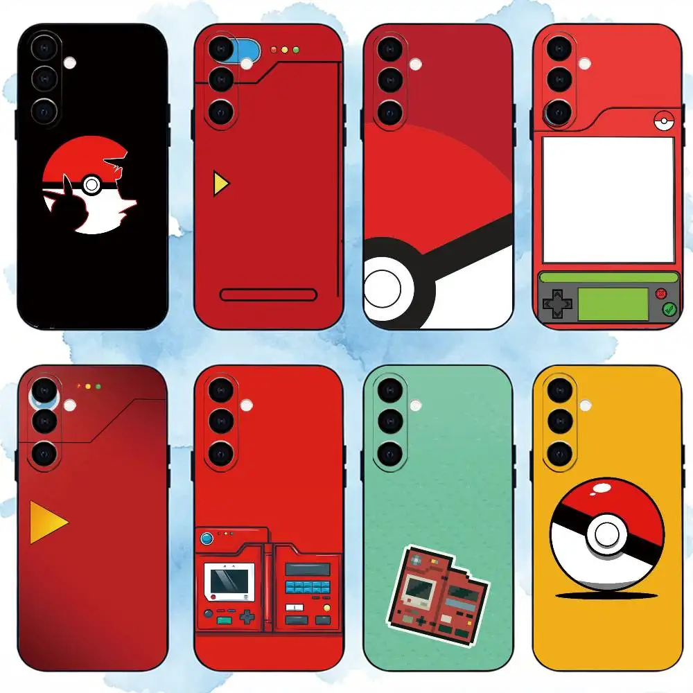 Фото Чехол для телефона P-Pokedex Alt G-Gift для Samsung Galaxy A73, A72, A71, A53 и других моделей, мягкий черный чехол №1