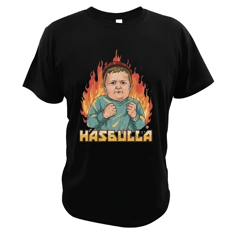 

Классическая футболка Hasbulla Fighting Meme, забавная мини-футболка с графическим изображением Хабиба и блогера, летняя повседневная мужская одежда...