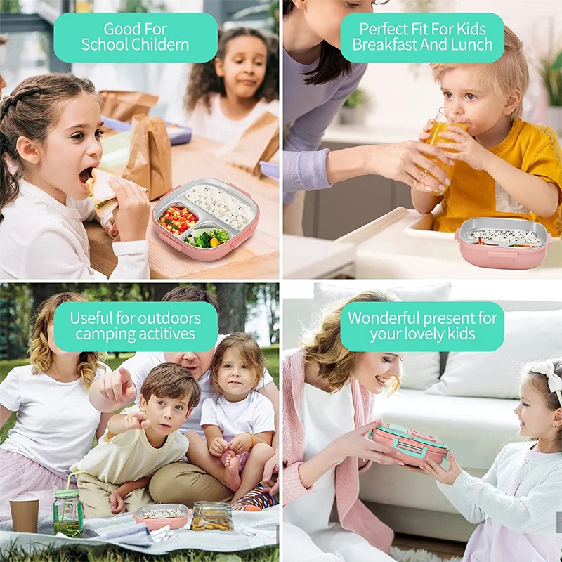 Ланч-бокс из нержавеющей стали для девочек 500 мл |