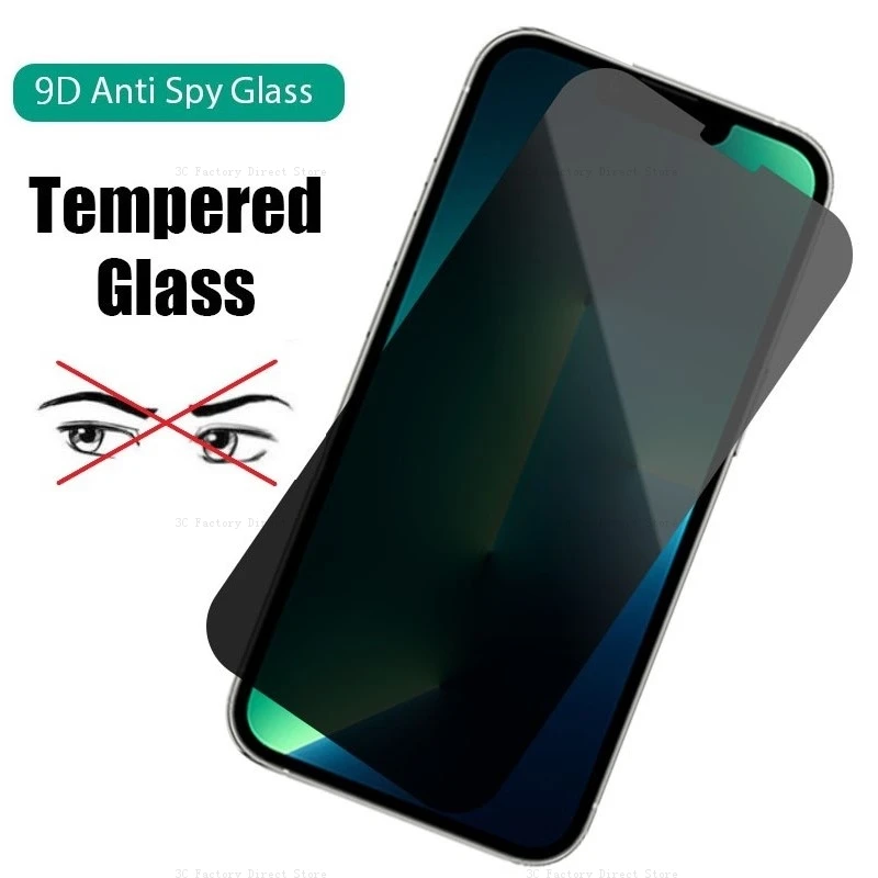 Privacy Glass for iPhone 14 13 12 11 Pro Max SE 2020 Anti Spy Screen Protectors for iPhone Xs Max X Xr 7 8 6 6S 13 12 Mini Glass