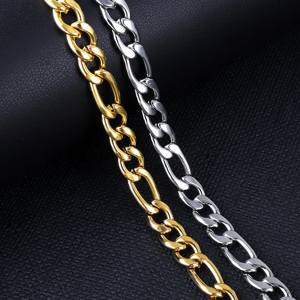 

ASON 5MM/7MM Width Link Chain Necklaces Length 20inch/22inch/24inch Stainless Steel Choker Necklace For Women Men Jewelry Chains
