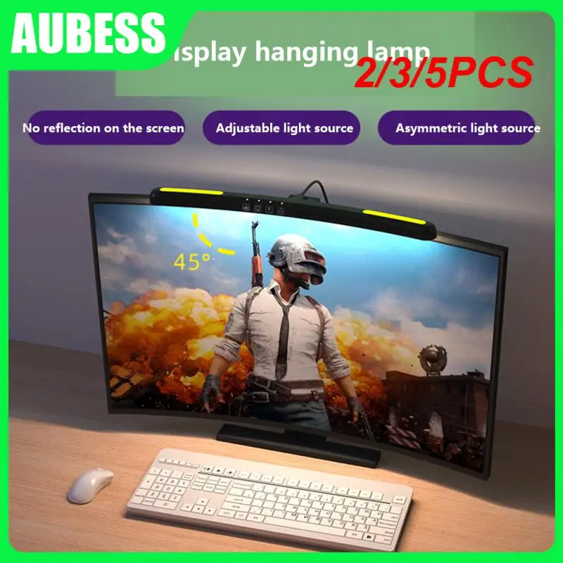 

2/3/5PCS Screen Light Bar Game Display Desktop Hanging Lamp Eye-care Backlight Desk Lamp Curved Screen Light Atmosphere Lamp