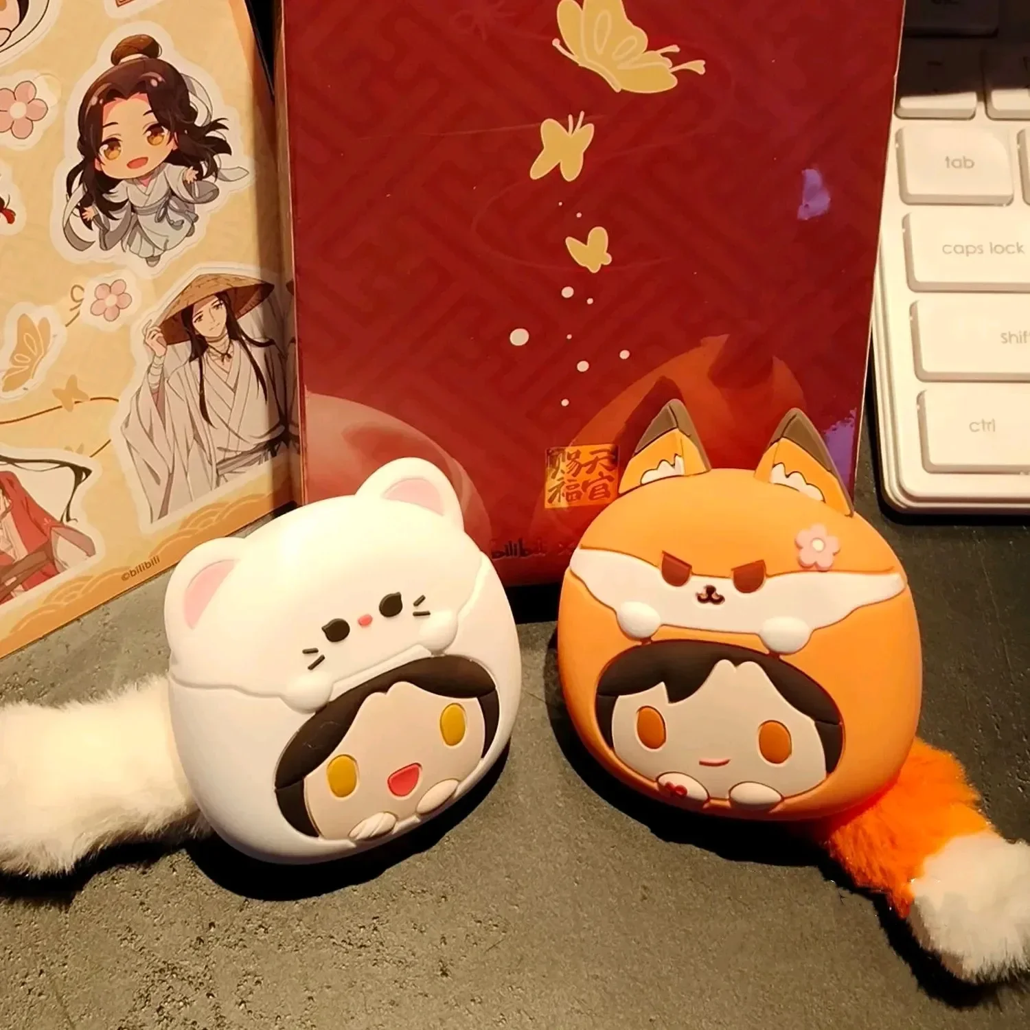 Tian Guan Ci Fu Bluetooth-гарнитура для наушников Fox Rabbit чехол Tgcf Hua Cheng Xie Lian игрушка небесное