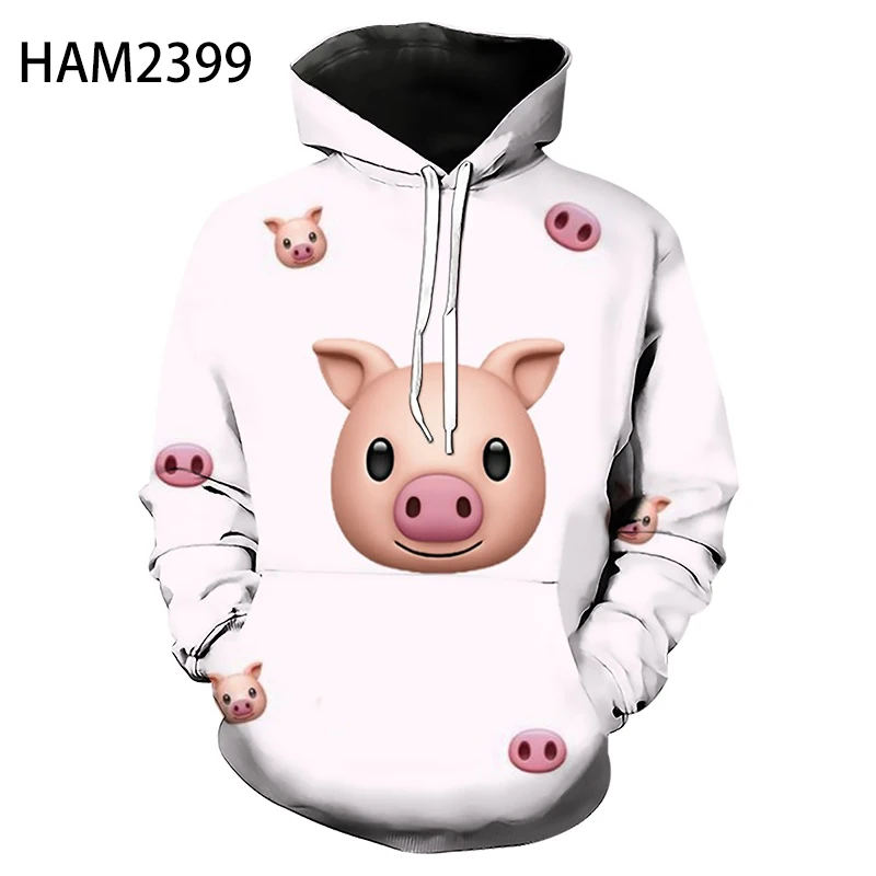 

Spring Autumn Hoodie Cute Pig 3D Hip Hop Home Style Children's Pullover Couple's Cool Cute Fashion Sweatshirt