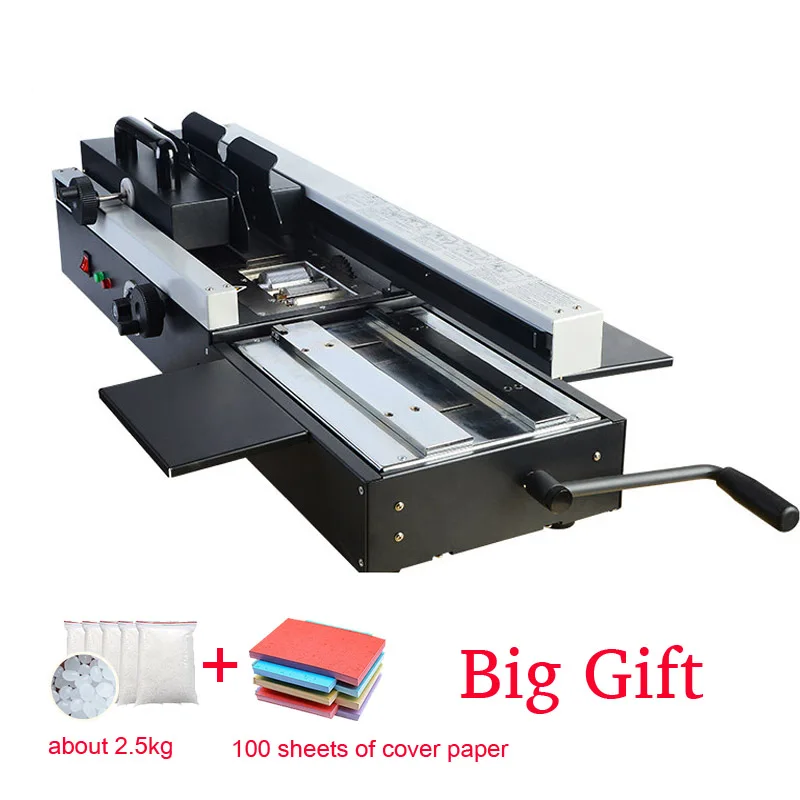 

460A Hot Glue Binding Machine A4 Hot Melt Crease Automatic Book Binding Glue Binding Machine Electric Binder 1200W